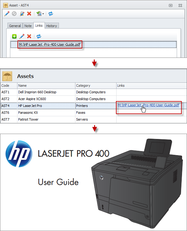 asset form link