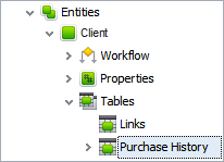 embed database tables