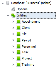 Outline Database Structure