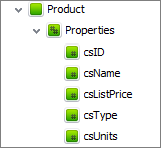 database entity properties