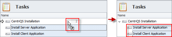 task breakdown drag and drop