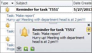 tracking task reminders
