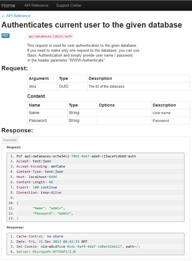 Application Program Interface(API) Beta