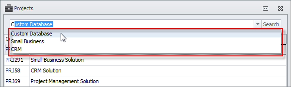 Lookup dialogs let users select from recently made searches Lookup dialogs let users select from recently made searches