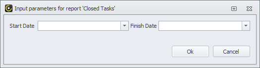 report input parameters